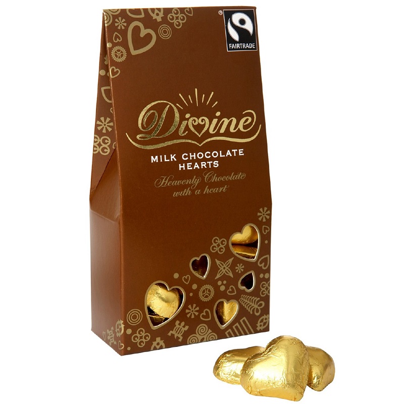 Divine Schokoladen Herzen 100g